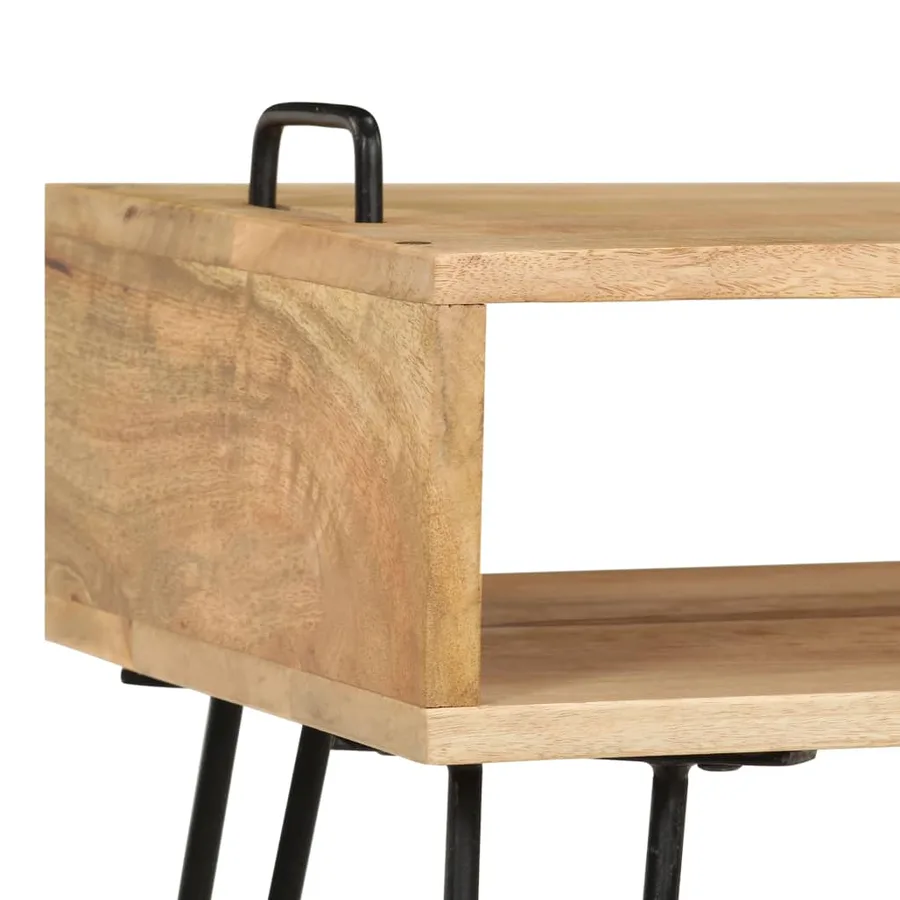 Table basse Bois de manguier massif 100x60x45 cm - 7