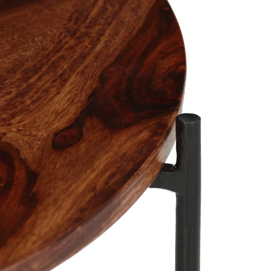 Ensemble de table basse 2 pcs Bois massif 60x35 cm - 7