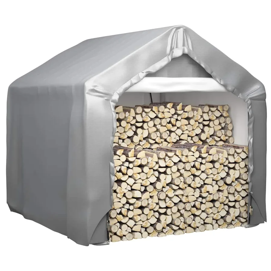 Tente de rangement Gris 180x180 cm Acier galvanisé - 2