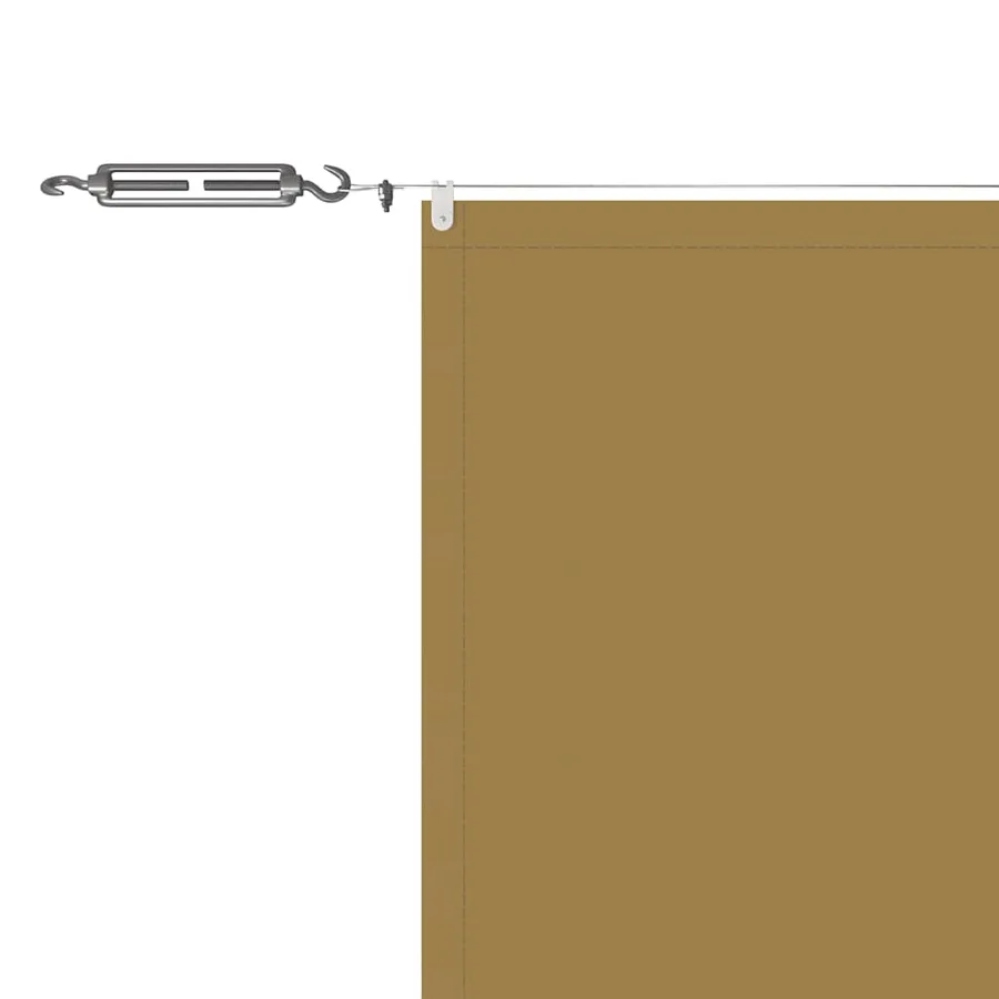 Auvent vertical Beige 140x1000 cm Tissu oxford - 5