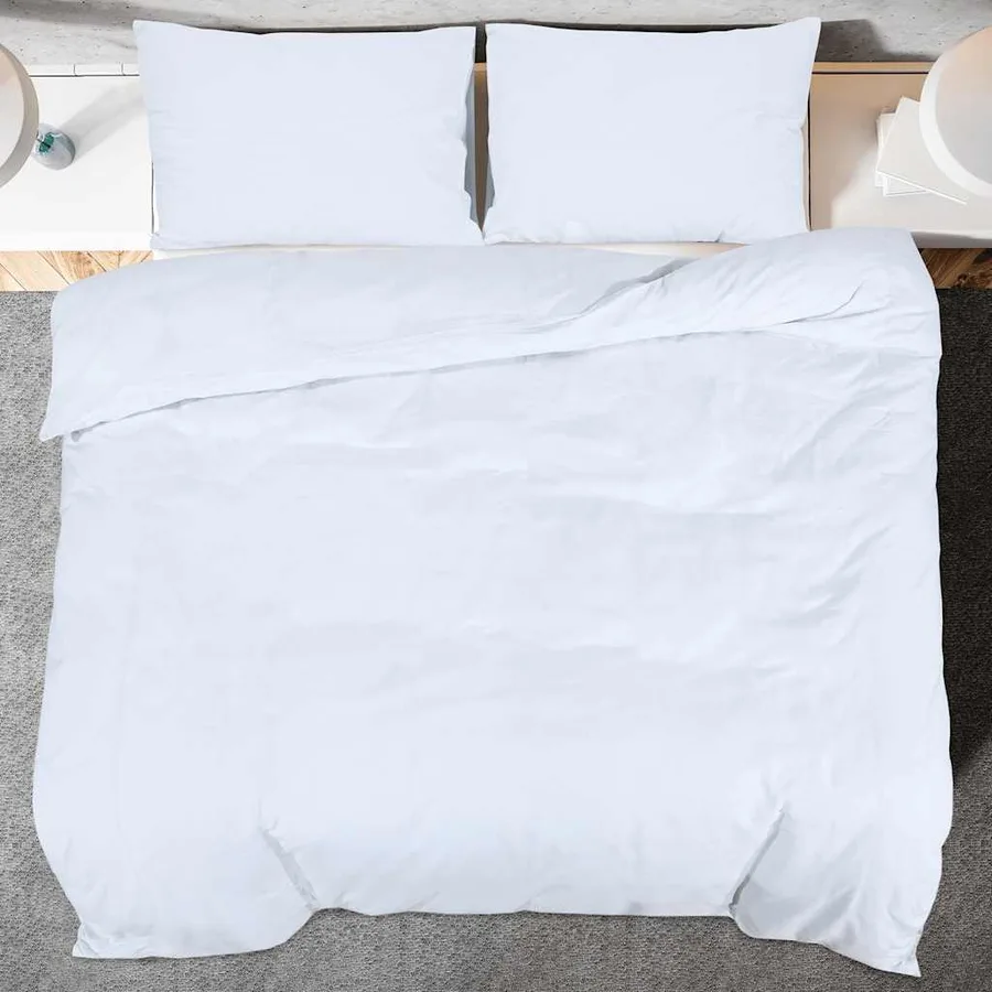 Ensemble de housse de couette Blanc 260x240 cm Coton - 5