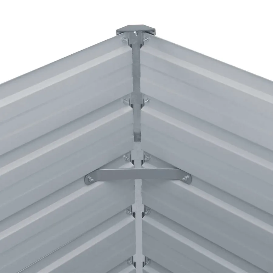 Jardinière 160 x 80 x 45 cm Acier galvanisé Anthracite - 6