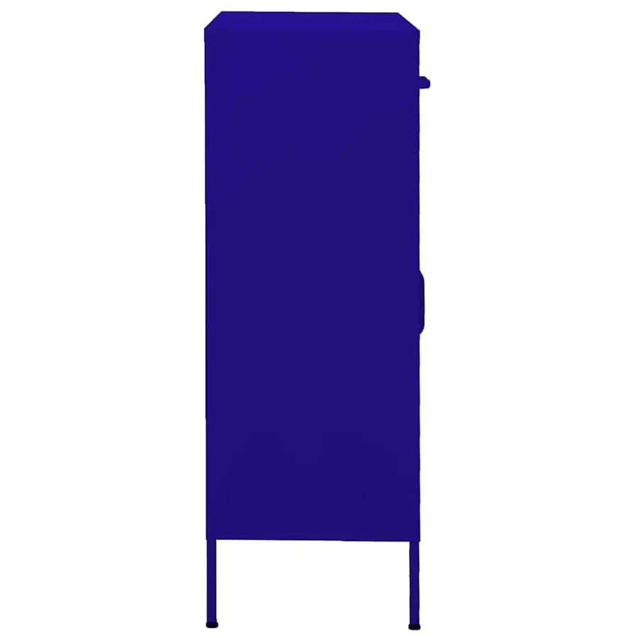 Armoire de rangement Bleu marine 80x35x101,5 cm Acier - 4