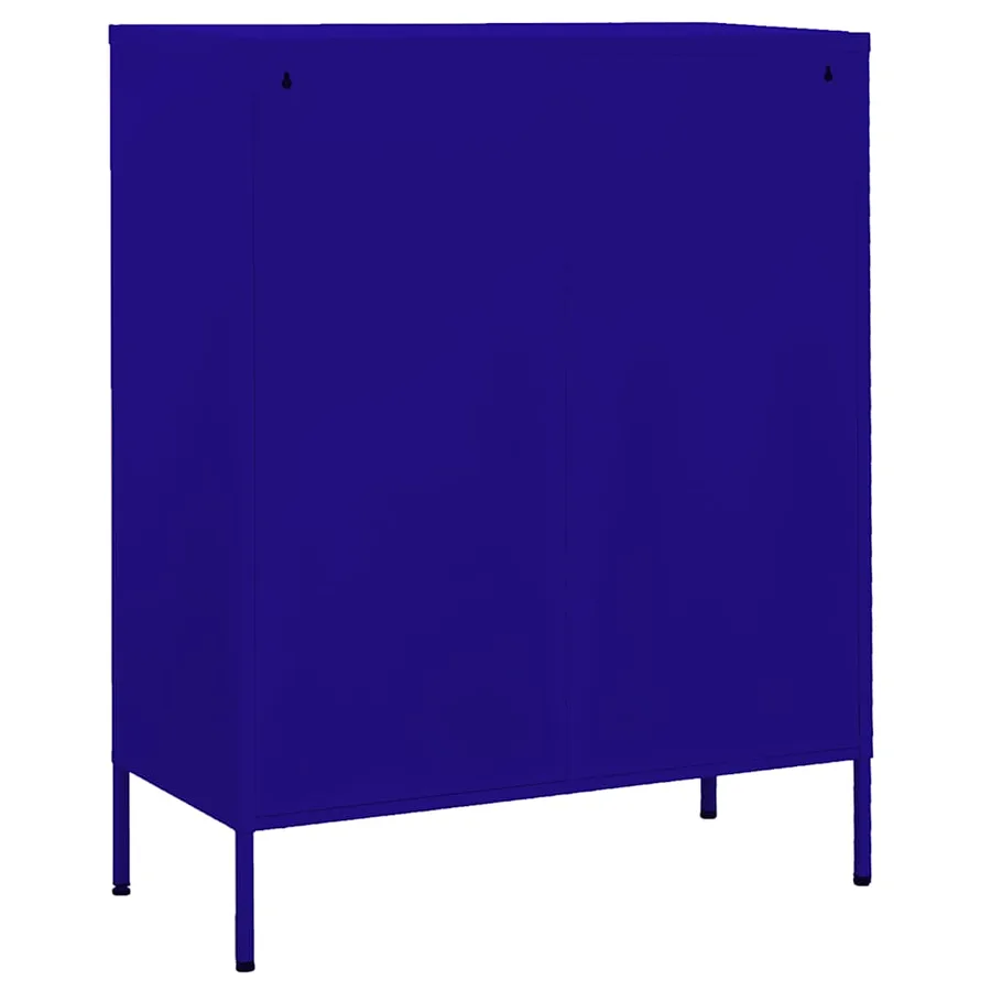 Armoire de rangement Bleu marine 80x35x101,5 cm Acier - 5