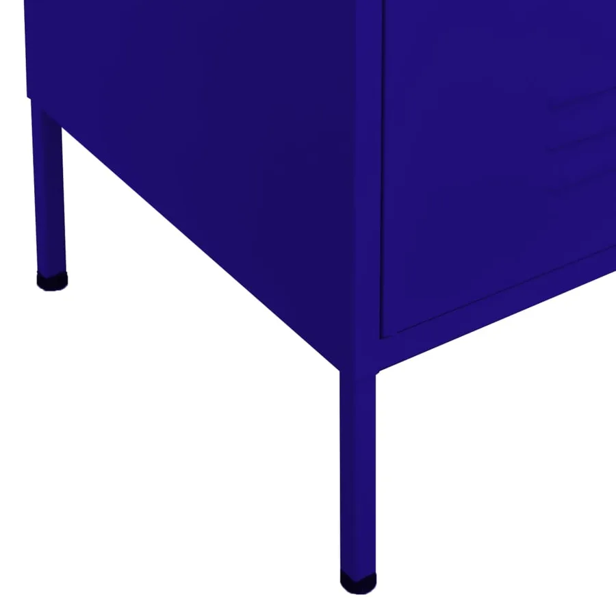 Armoire de rangement Bleu marine 80x35x101,5 cm Acier - 6
