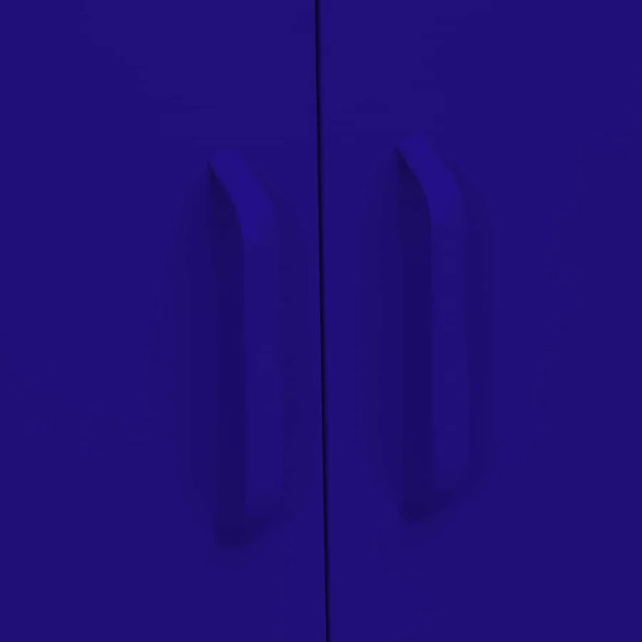 Armoire de rangement Bleu marine 80x35x101,5 cm Acier - 8