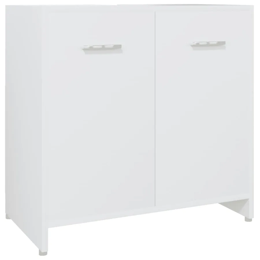 Ensemble de meubles de salle de bain 4 pcs Blanc - 4