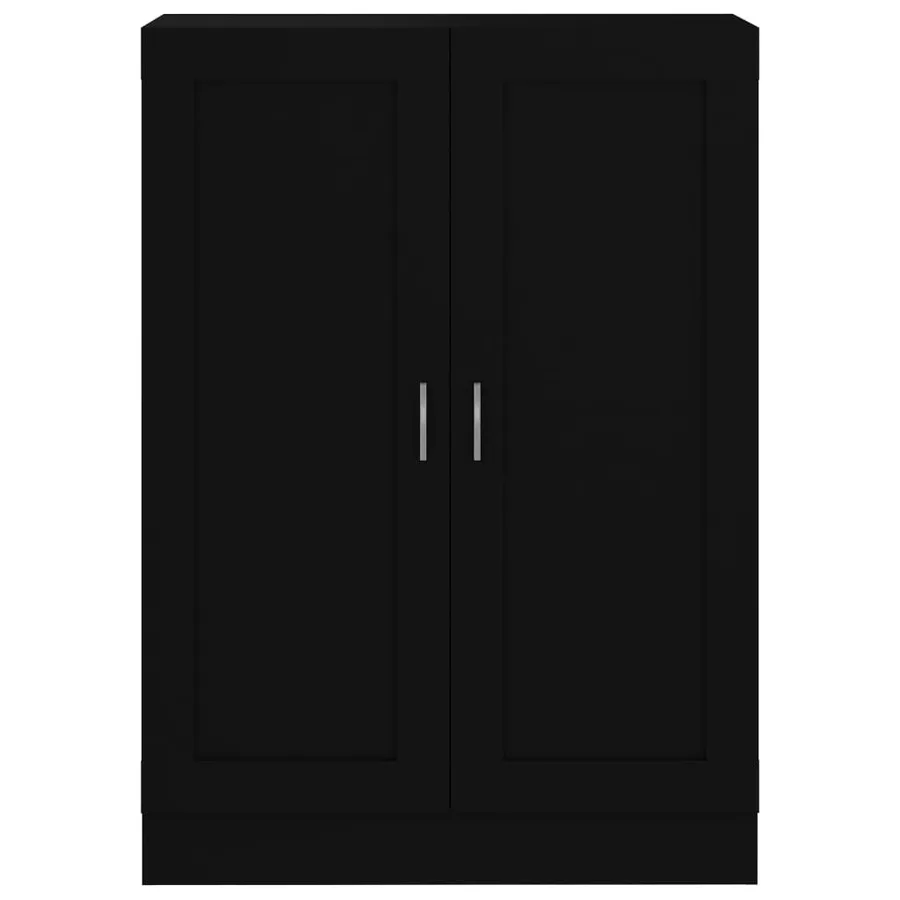 Bibliothèque Noir 82,5x30,5x115 cm Bois d'ingénierie - 5