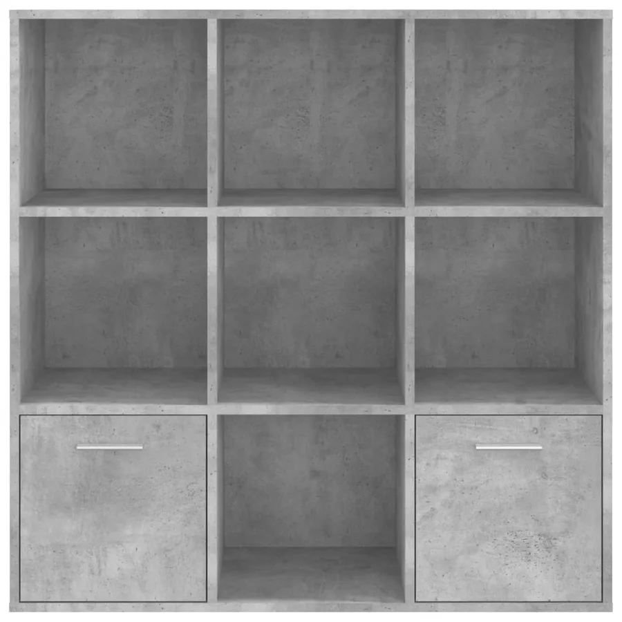 Bibliothèque Gris béton 98x30x98 cm Bois d’ingénierie - 6