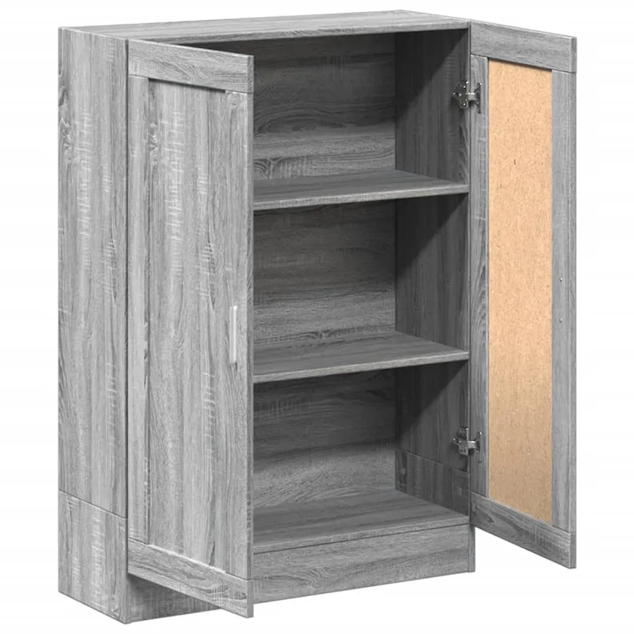 Bibliothèque sonoma gris 82,5x30,5x115 cm bois d'ingénierie - 4