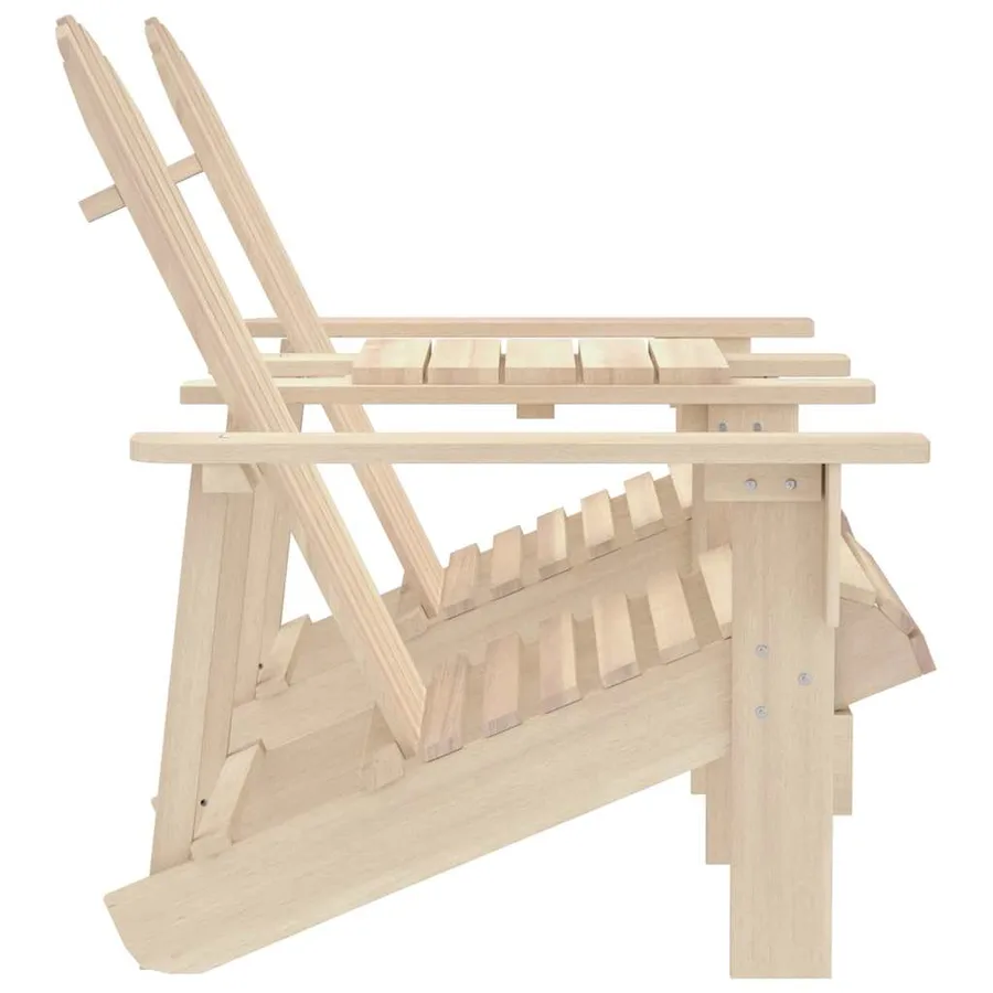 Chaises de jardin Adirondack avec table bois de sapin solide - 3
