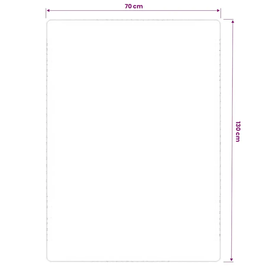 Tapis en jute avec support en latex 70 x 130 cm Naturel - 5