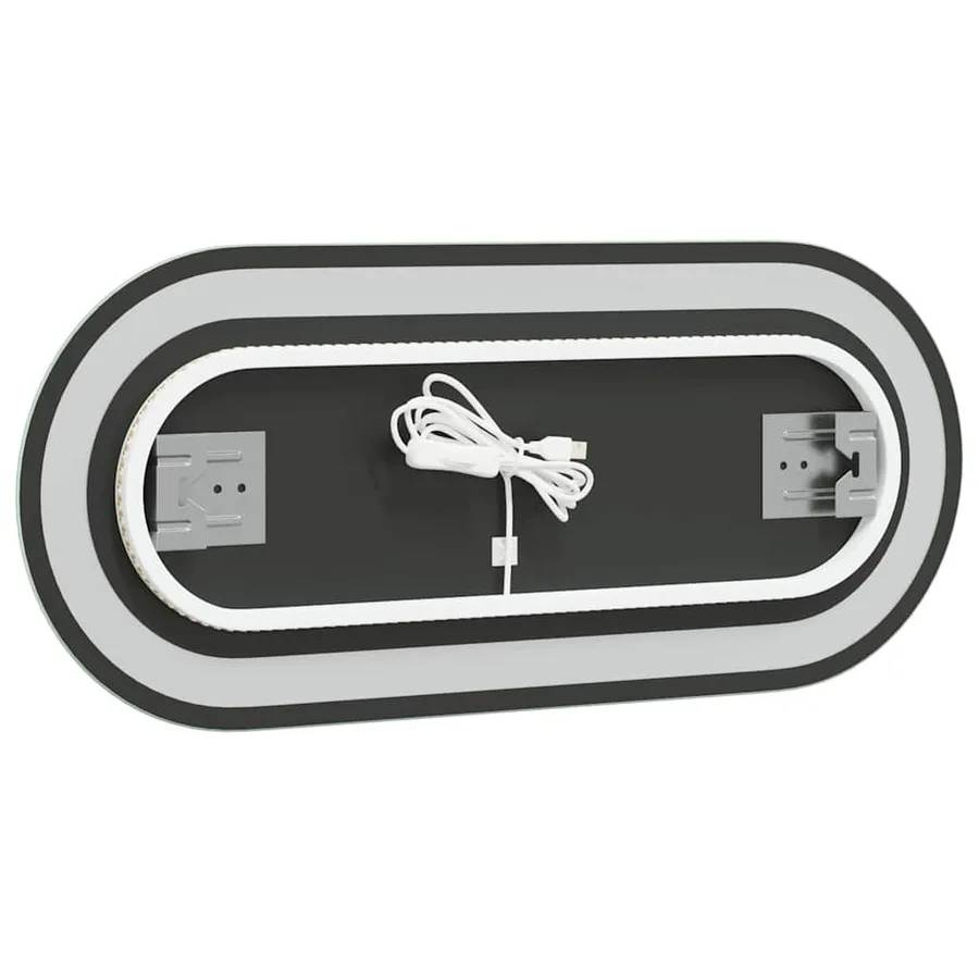 Miroir de salle de bain à LED 70x30 cm ovale - 8