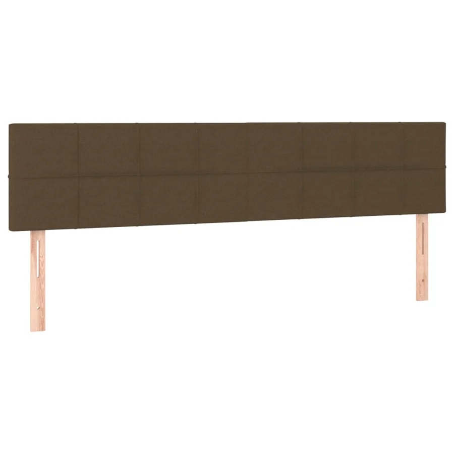 Têtes de lit Marron foncé 200 x 5 x 78/88 cm Tissu - 2