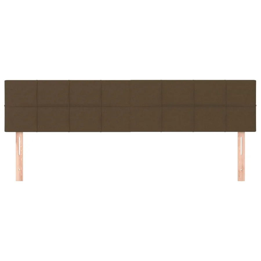 Têtes de lit Marron foncé 200 x 5 x 78/88 cm Tissu - 3