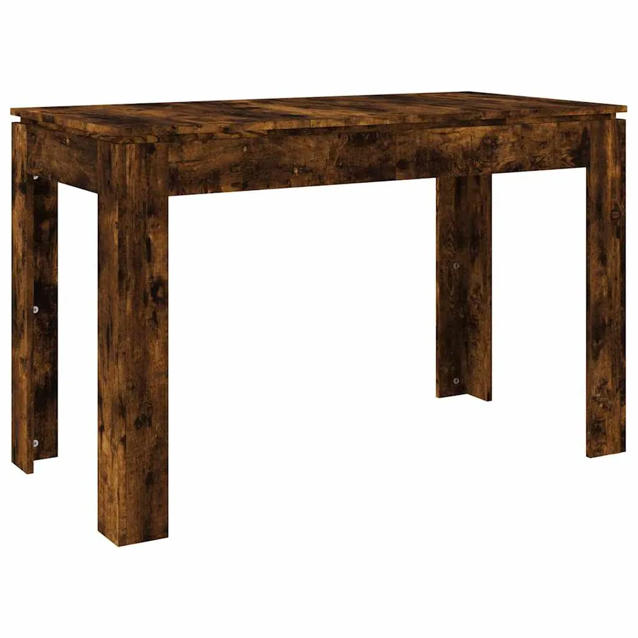 Table à dîner chêne fumé 120x60x76 cm bois d'ingénierie - 2