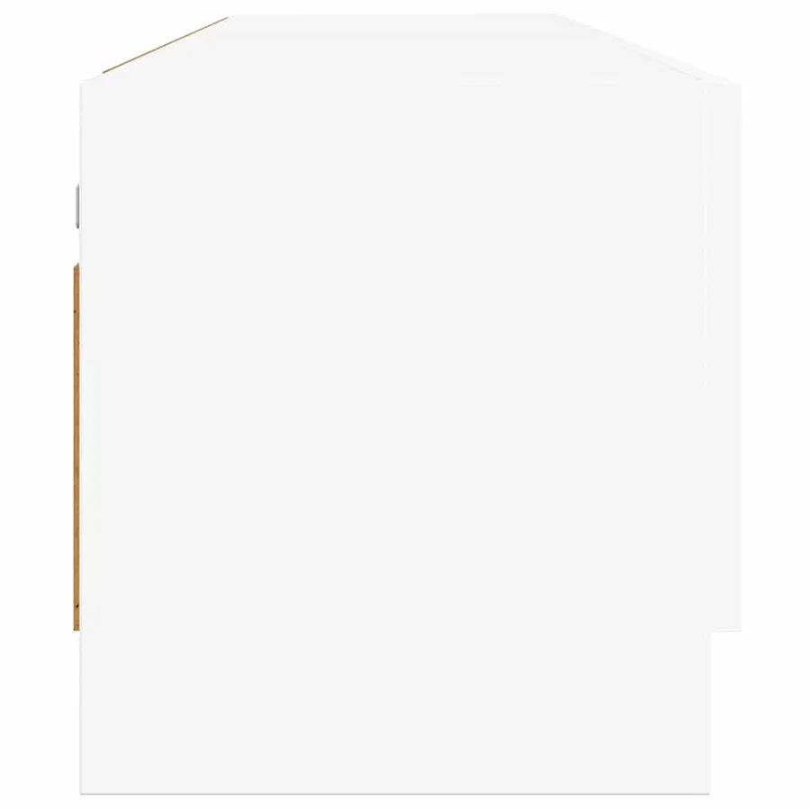 Garde-robe blanc 100x32,5x35 cm bois d'ingénierie - 6