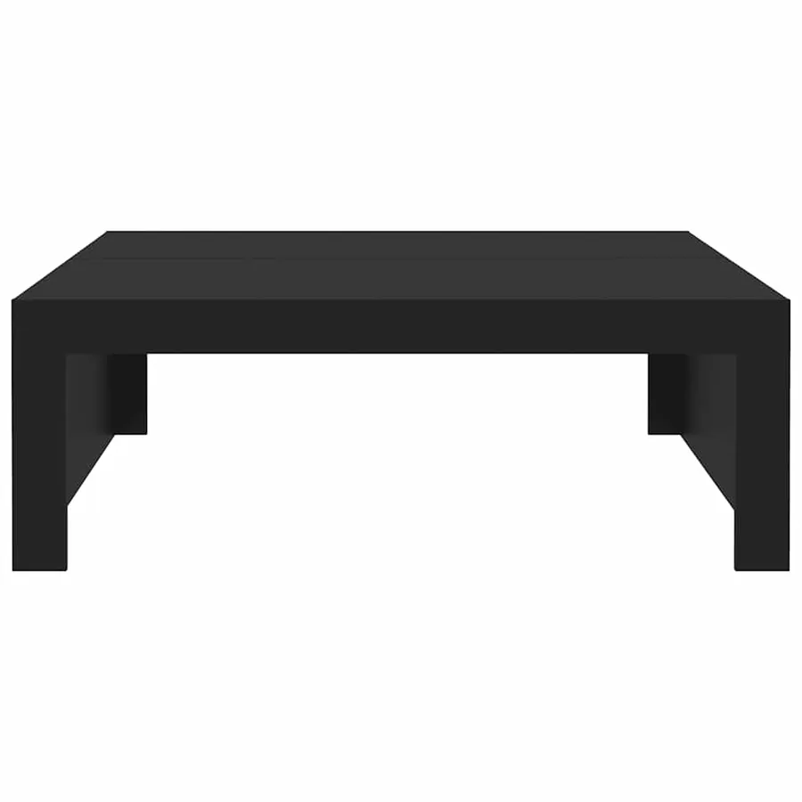 Table basse noir 100x100x35 cm bois d'ingénierie - 5
