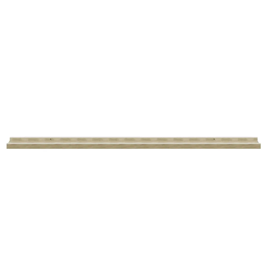 Étagères murales 2 pcs blanc et chêne sonoma 100x9x3 cm - 6