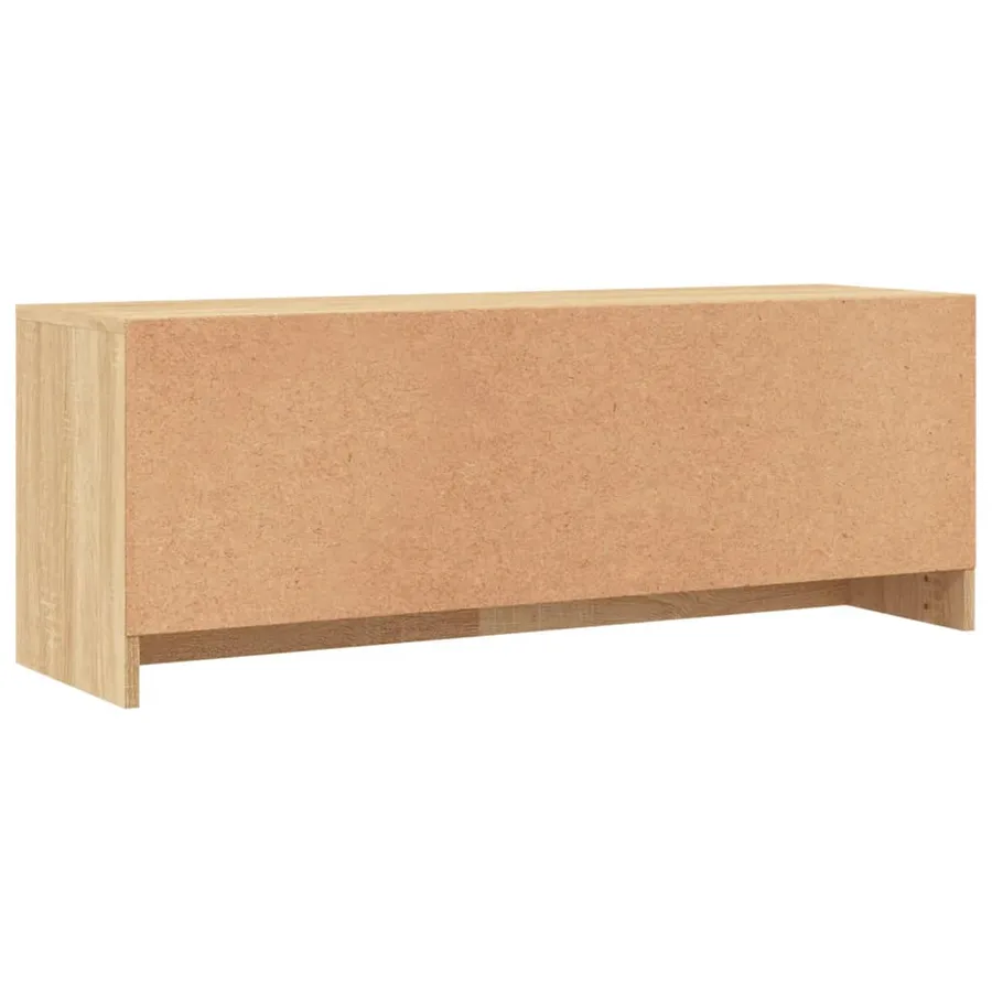 Meuble TV chêne sonoma 102x30x37,5 cm bois d'ingénierie - 8