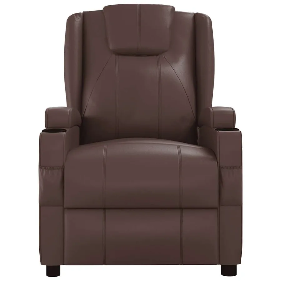 Fauteuil de massage Marron Similicuir - 3