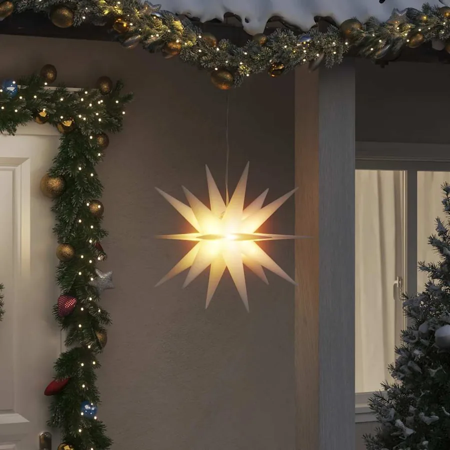 Lumière de Noël avec LED pliable blanc 57 cm
