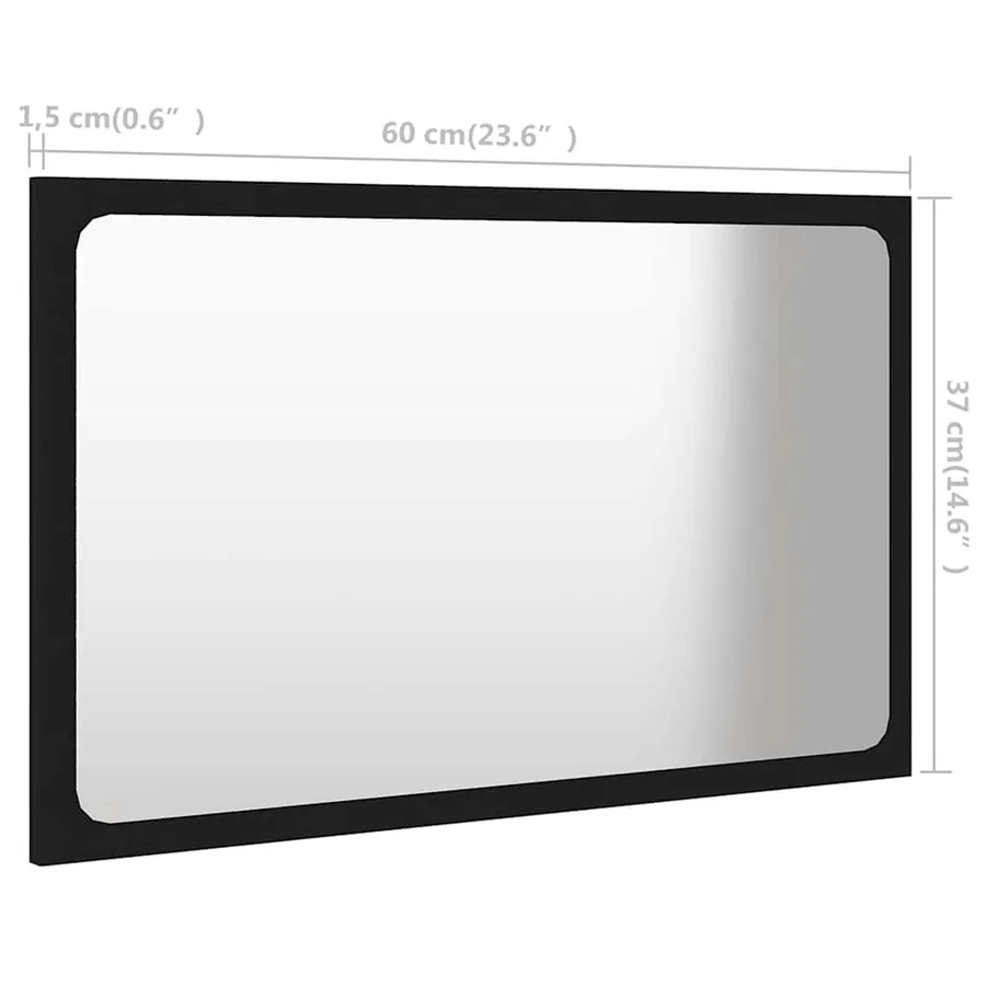 Ensemble de meubles de salle de bain Noir Aggloméré - 16