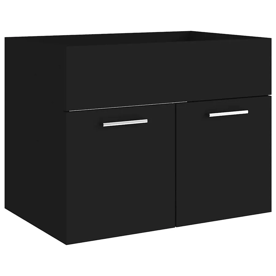 Ensemble de meubles de salle de bain Noir Aggloméré - 8