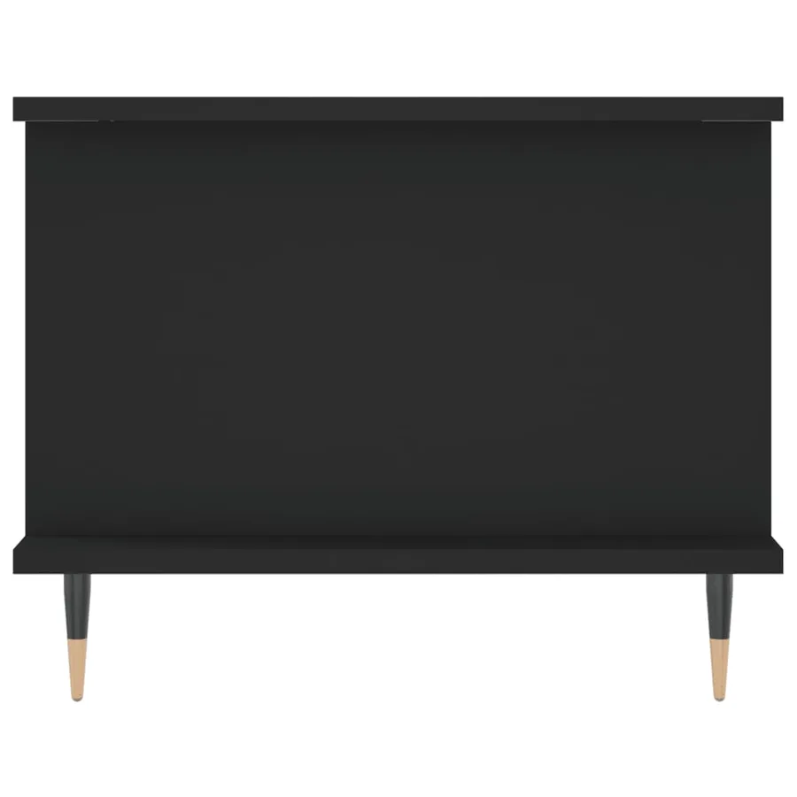 Table basse noir 90x50x40 cm bois d'ingénierie - 7