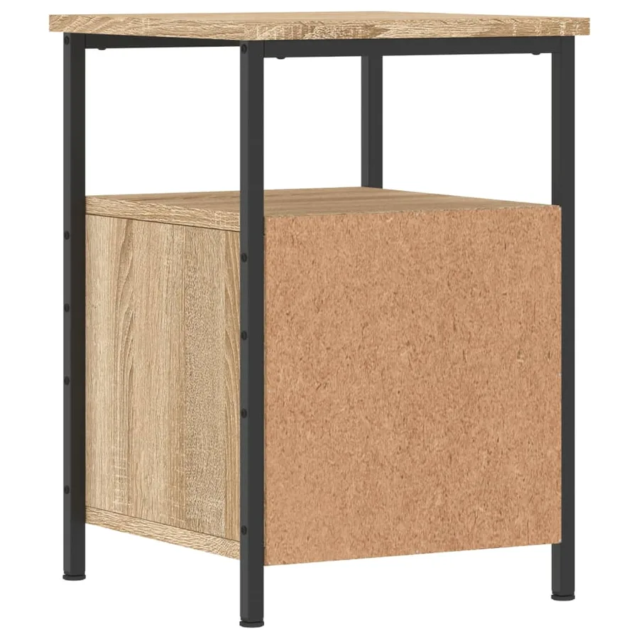 Tables de chevet 2pcs chêne sonoma 34x35,5x50cm bois ingénierie - 9