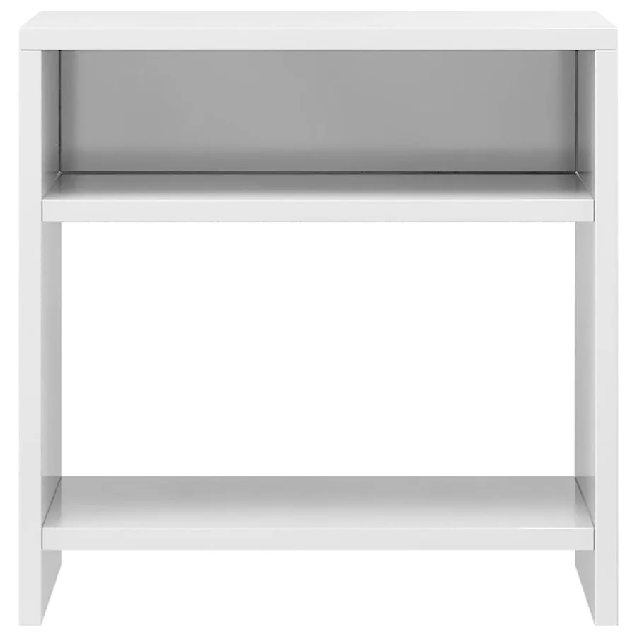 Table de chevet Blanc brillant 40x30x40 cm bois d'ingénierie - 4