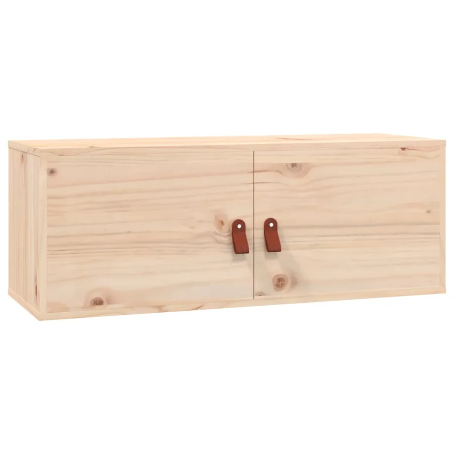 Armoires murales 2 pcs 80x30x30 cm Bois de pin massif - 4