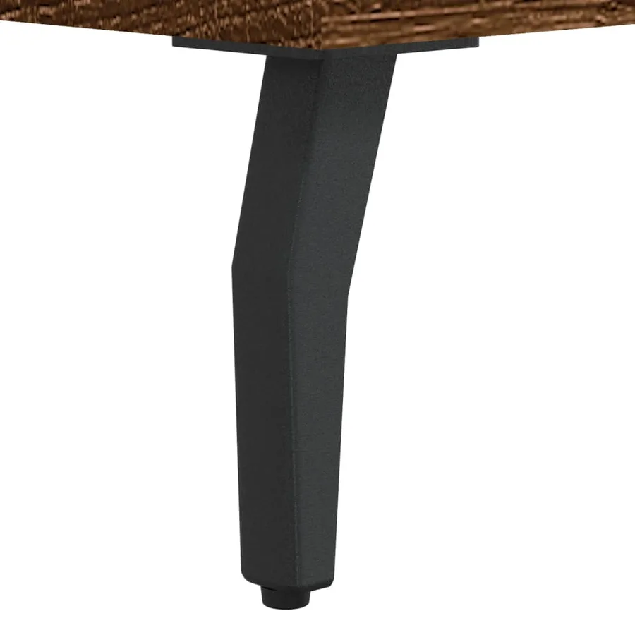 Tables basses 2 pcs chêne marron 50x50x40 cm bois d'ingénierie - 11