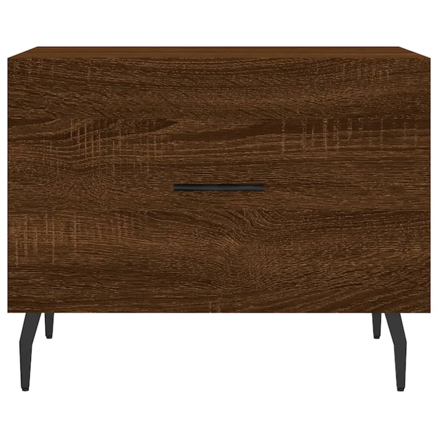 Tables basses 2 pcs chêne marron 50x50x40 cm bois d'ingénierie - 6
