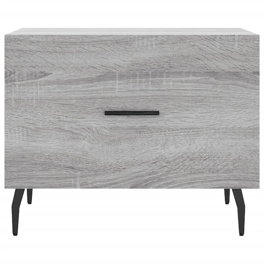 Tables basses 2 pcs sonoma gris 50x50x40 cm bois d'ingénierie - 6