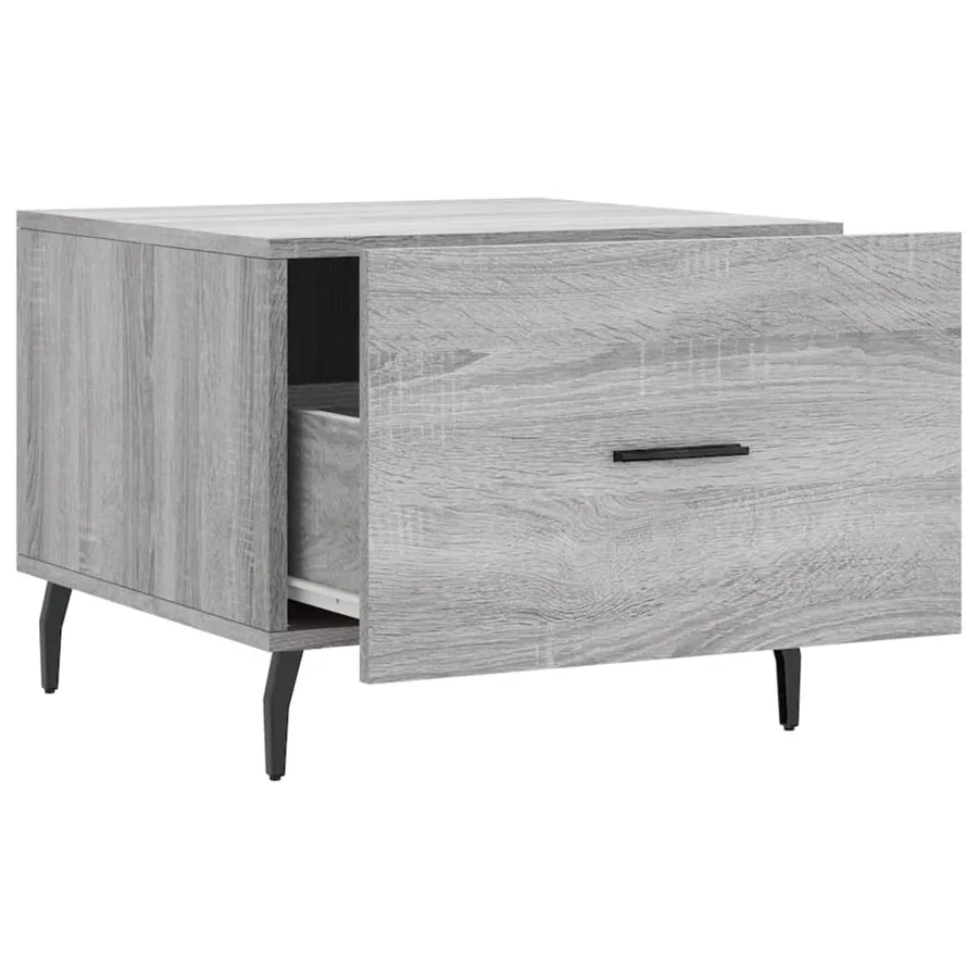 Tables basses 2 pcs sonoma gris 50x50x40 cm bois d'ingénierie - 7