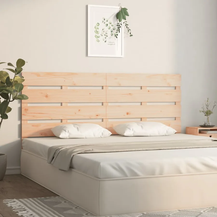 Tête de lit 140x3x80 cm Bois massif de pin - 3