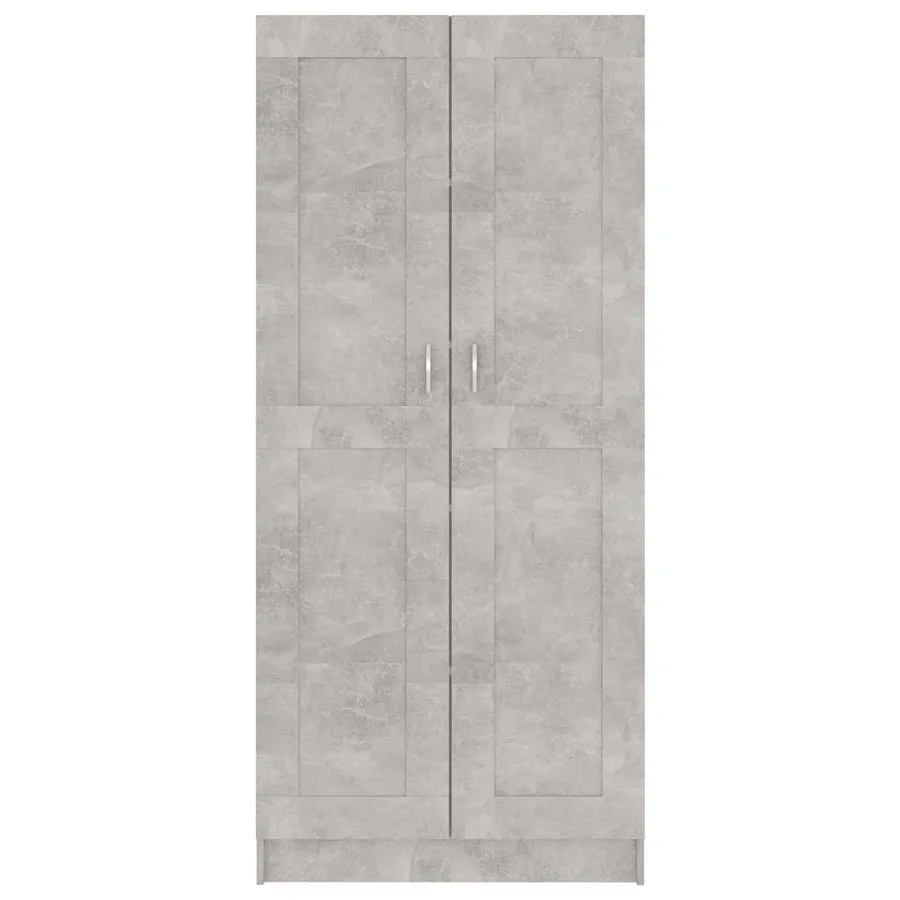 Bibliothèque Gris béton 82,5x30,5x185,5 cm Bois d'ingénierie - 5