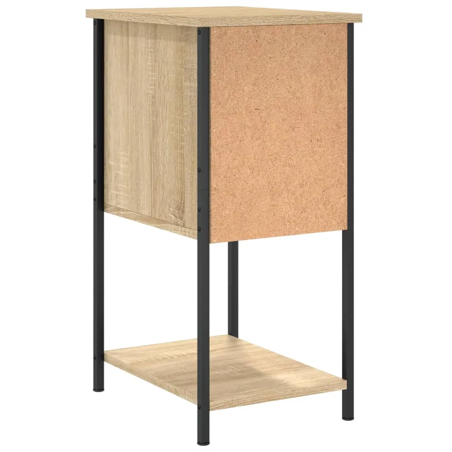 Tables de chevet 2pcs chêne sonoma 32x42x70cm bois d'ingénierie - 9