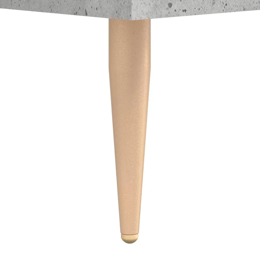 Meuble TV gris béton 150x30x50 cm bois d'ingénierie - 10