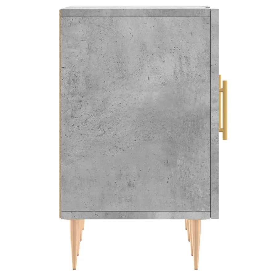 Meuble TV gris béton 150x30x50 cm bois d'ingénierie - 7