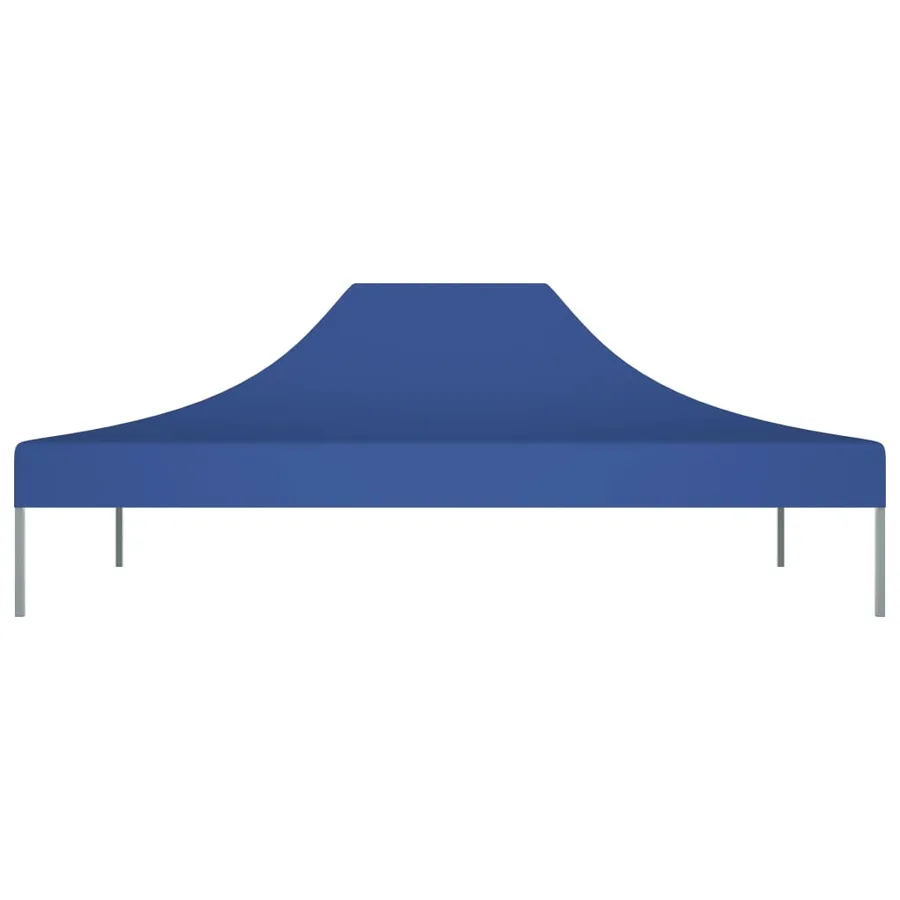 Toit de tente de réception 4,5x3 m Bleu 270 g/m² - 3
