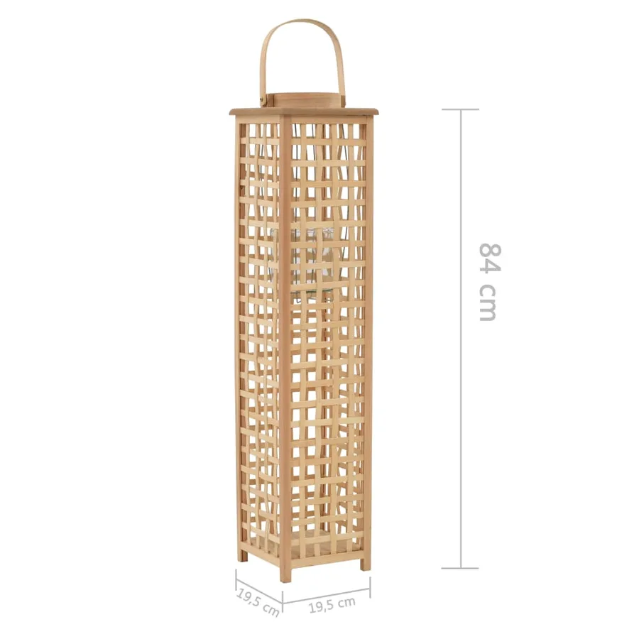 Bougeoir suspendu Bambou Naturel - 5