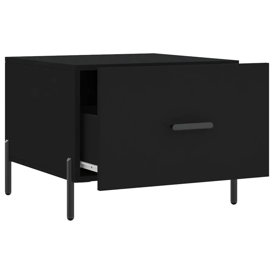 Tables basses 2 pcs noir 50x50x40 cm bois d'ingénierie - 7