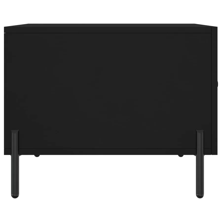 Tables basses 2 pcs noir 50x50x40 cm bois d'ingénierie - 8