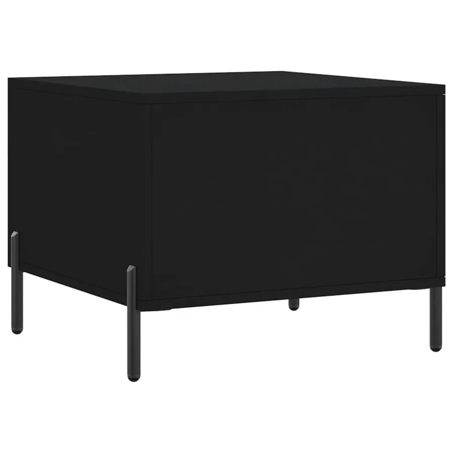Tables basses 2 pcs noir 50x50x40 cm bois d'ingénierie - 9