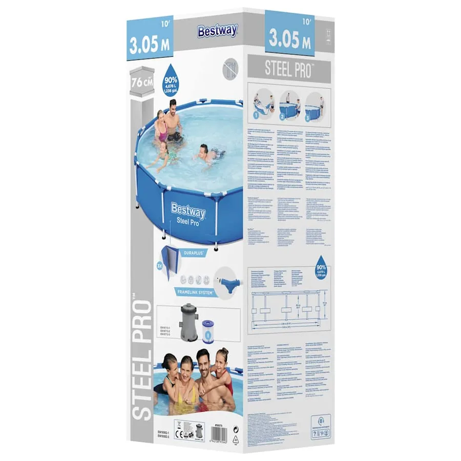 Bestway Piscine Steel Pro 305x76 cm - 5