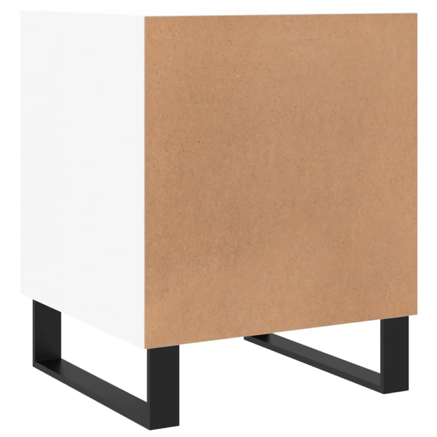 Tables de chevet 2 pcs blanc 40x40x50 cm bois d’ingénierie - 9