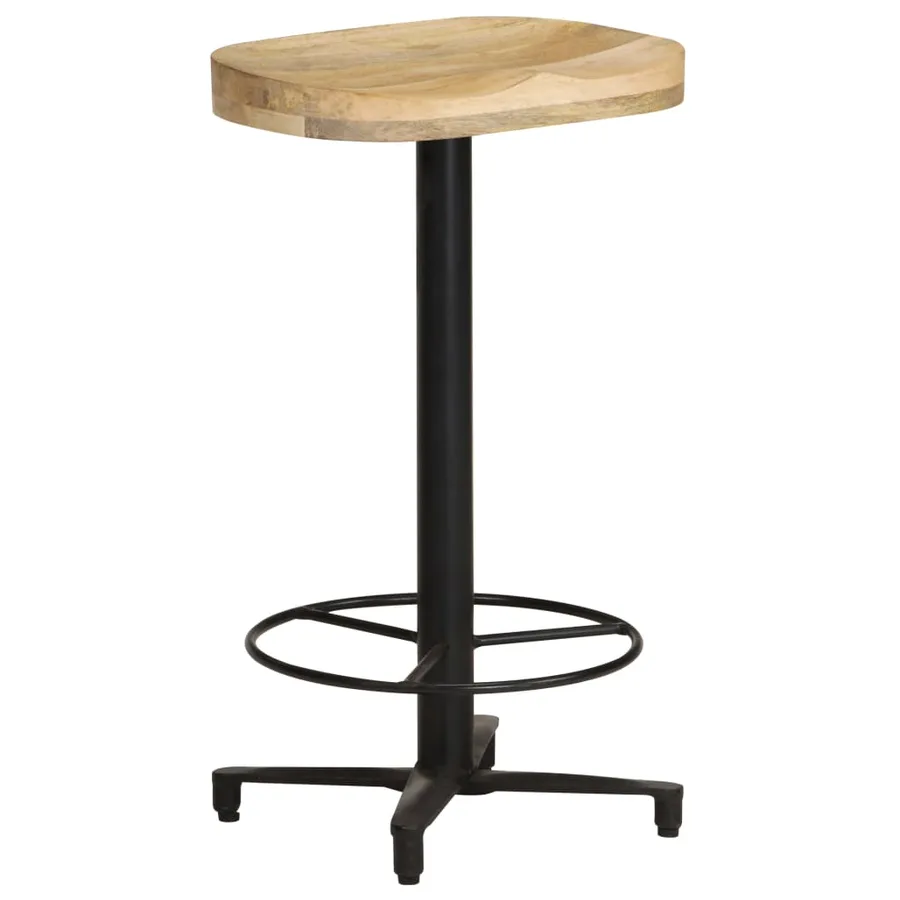 Tabourets de bar lot de 2 66 cm bois de manguier massif - 11