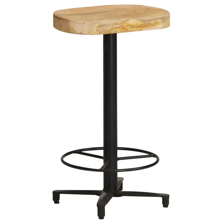 Tabourets de bar lot de 2 66 cm bois de manguier massif - 9